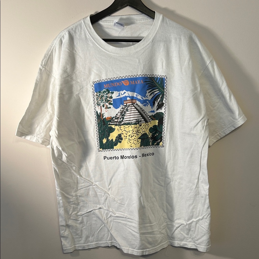 Vintage Mexico White Graphic T-Shirt